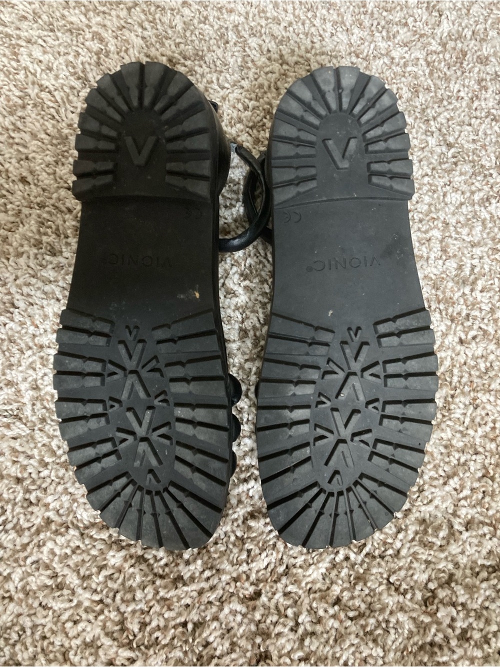 Vionic Black Padded-Strap Ankle Sandals - Picture 4 of 5